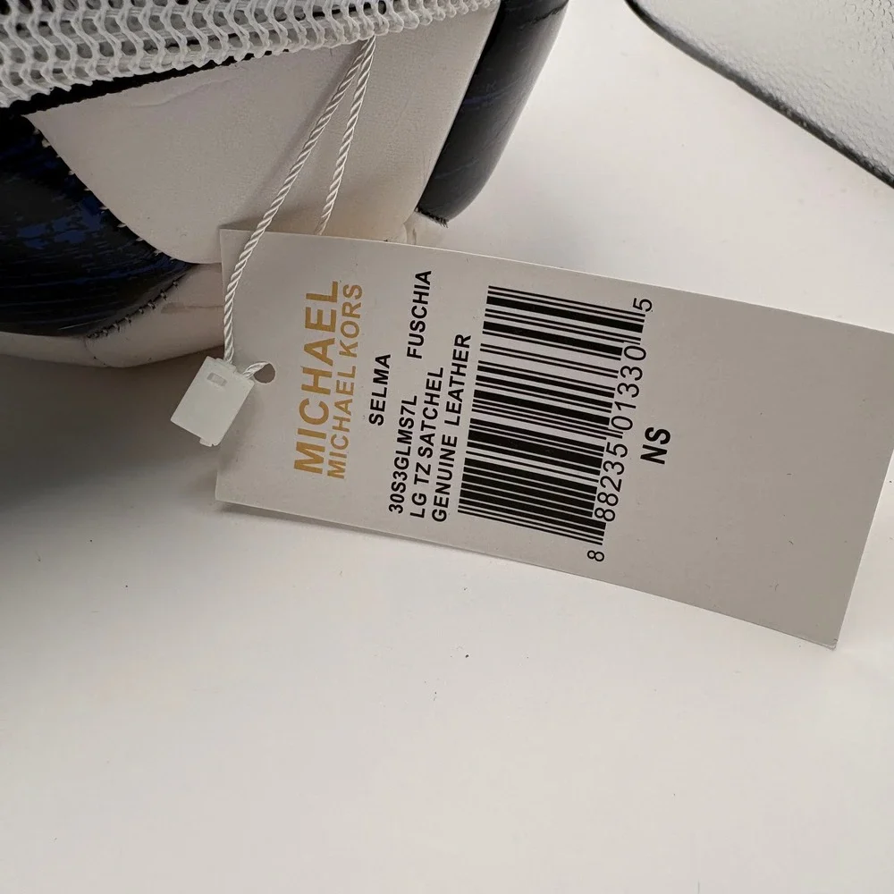 Michael Kors MK Logo Trucker‎ Hat White Grey Mesh Adjustable Snapback